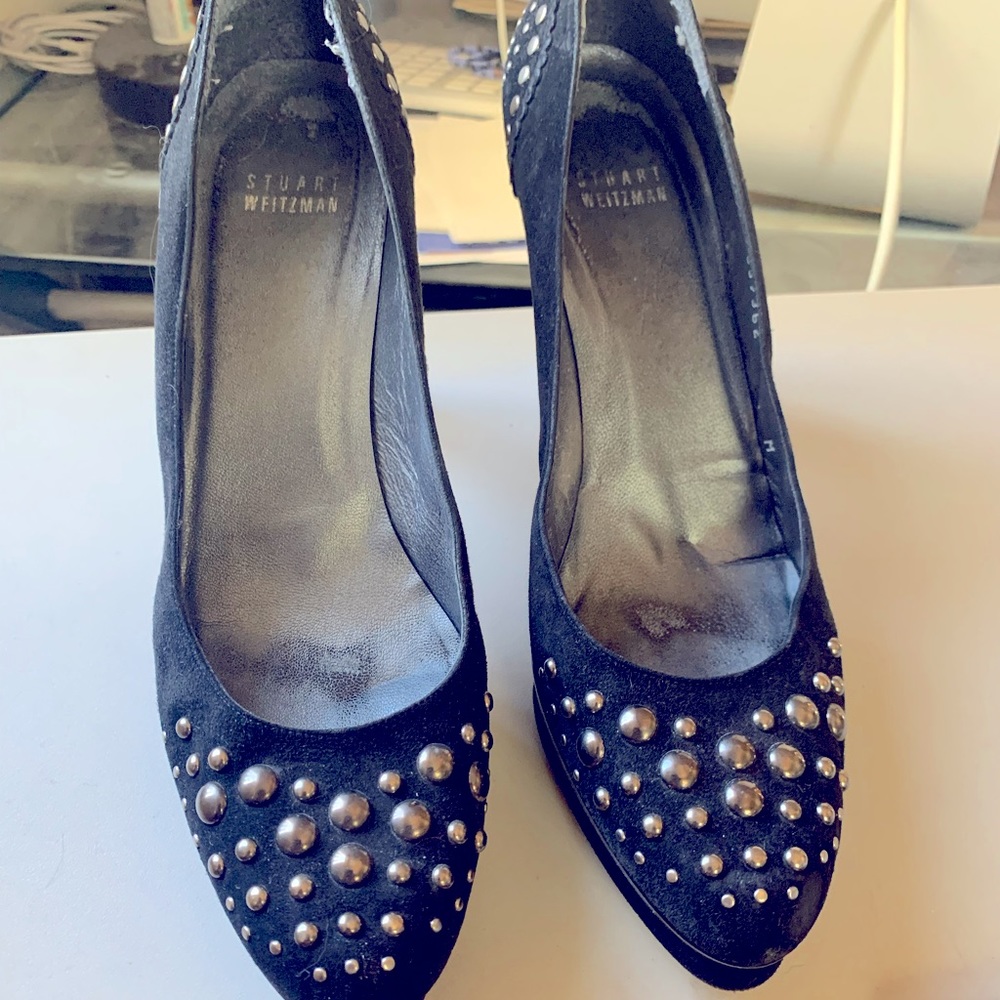 Platform studded heels Stuart Weitzman Size 8